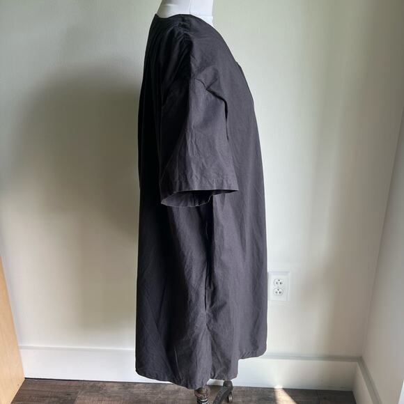 ACNE JEANS CASUAL COTTON CHARCOAL DRESS SHORT SLEEVE SIZE 38 - Picture 3 of 12